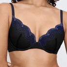 Triumph Comfort Glam push-up BH, sort - 10224965 - 0004 - Black