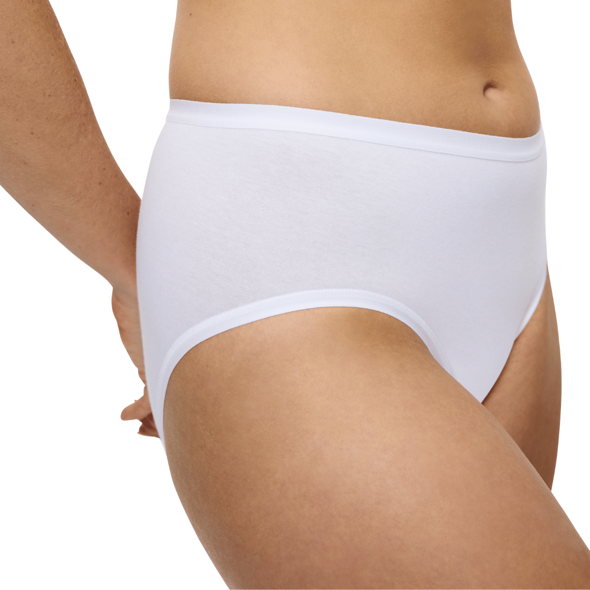 Triumph Sense Of Cotton midi trusse, hvid - 10224970 - 0003 - White