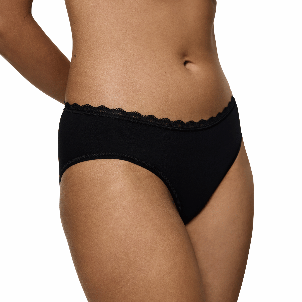 Triumph Feel Of Cotton tai trusse, sort - 10224973 - 0004 - Black