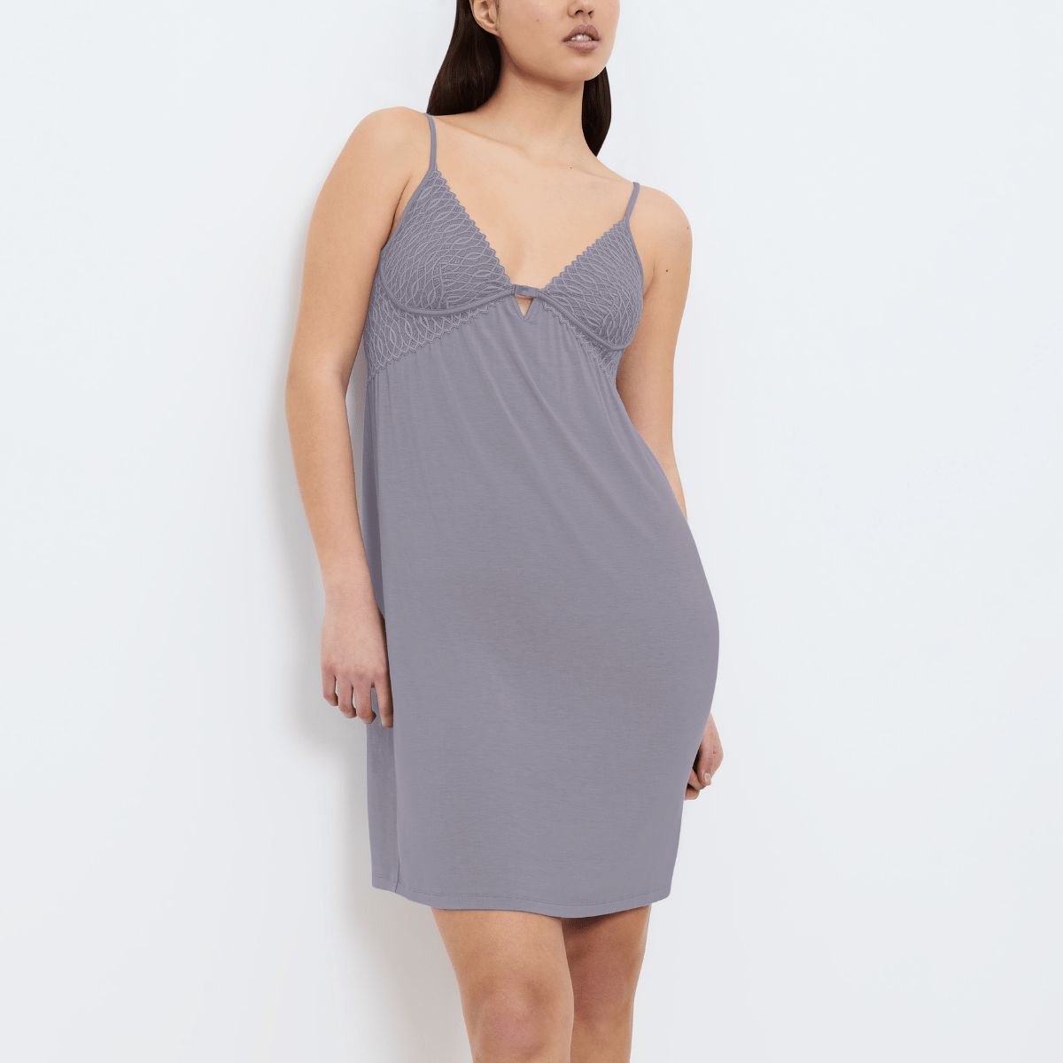 Triumph Aura Spotlight natkjole, grå - 10225033 - 3557 - Grey Shadow