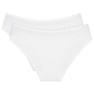Triumph Feel Of Cotton 2-Pack tai trusse, hvid - 10225045 - 0003 - White