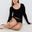 Triumph Beauty Layers top, sort - 10225060 - 0004 - Black