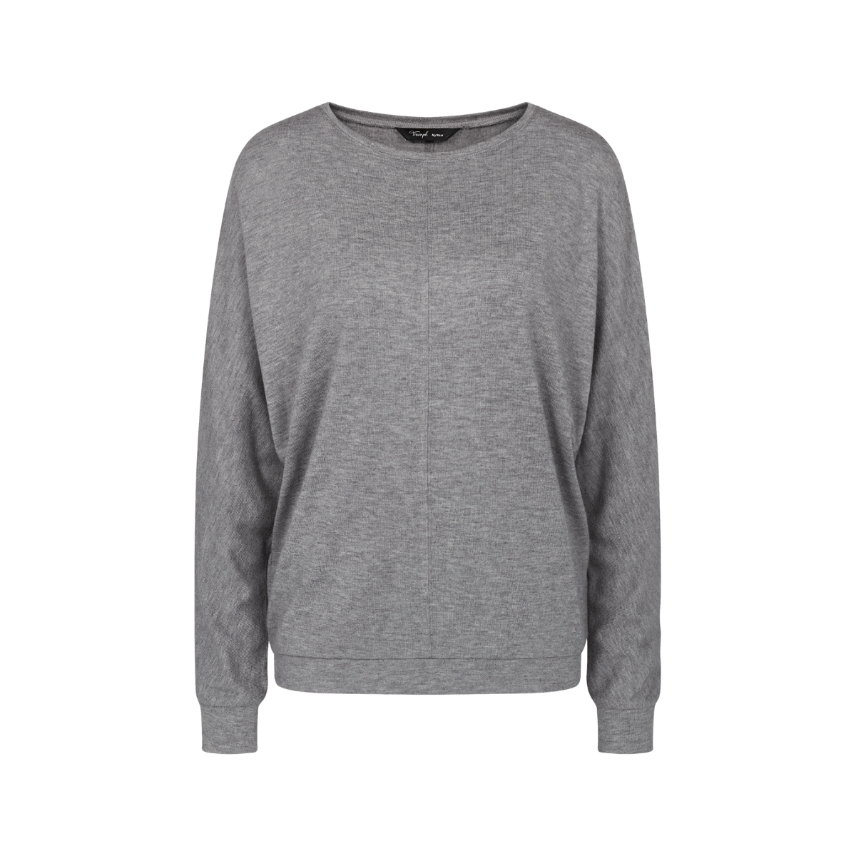Triumph Cozy Comfort bluse, grå - 10225063 - M033 - Medium Grey Melange