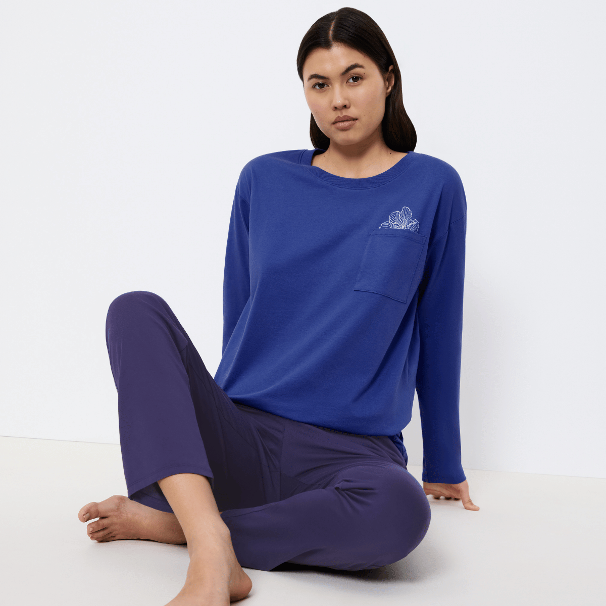 Triumph pyjamas, blå - 10225065 - M008 - Blue