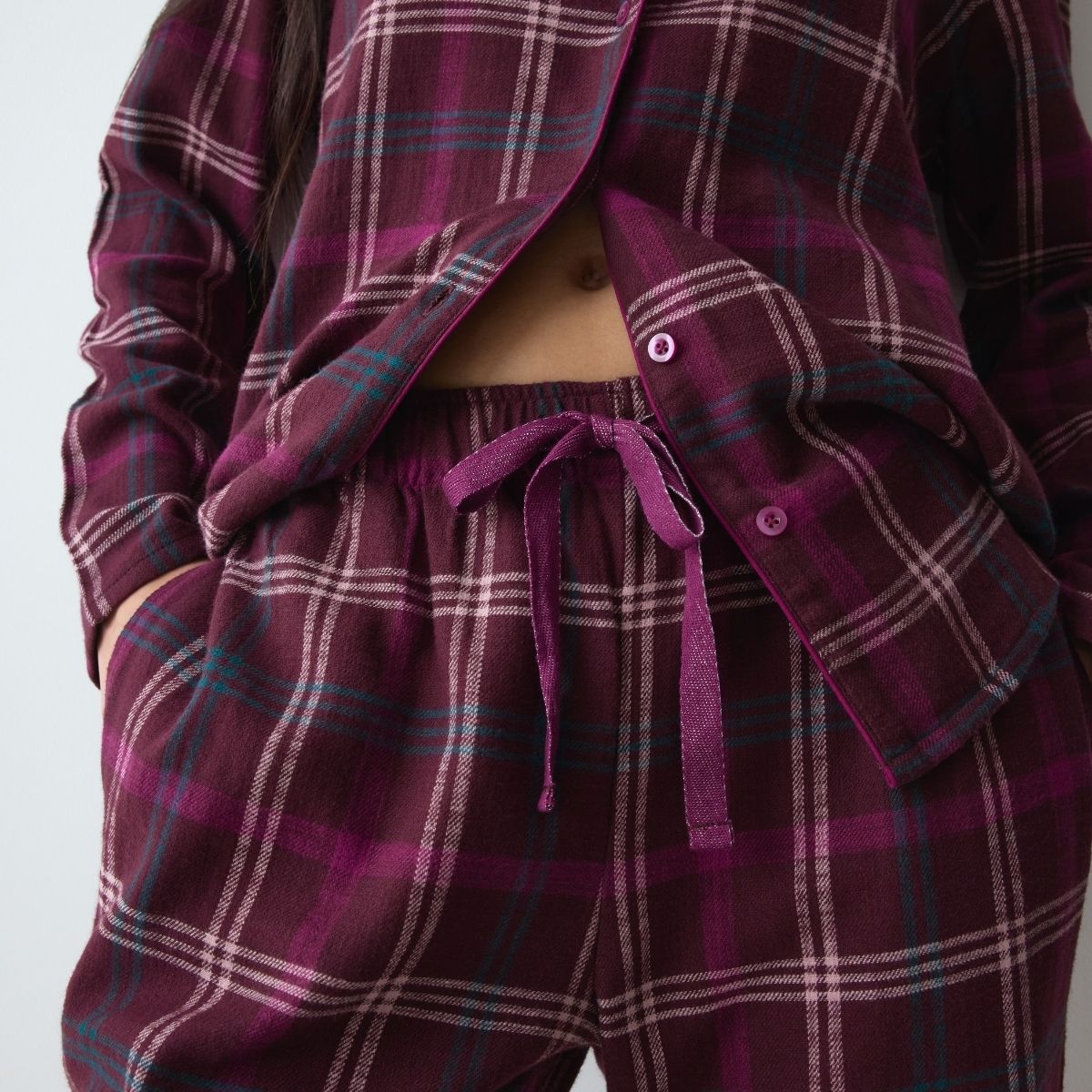 Triumph Boyfriend pyjamas, rød - 10225075 - M006 - Red Dark Combination