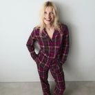 Triumph Boyfriend pyjamas, rød - 10225075 - M006 - Red Dark Combination
