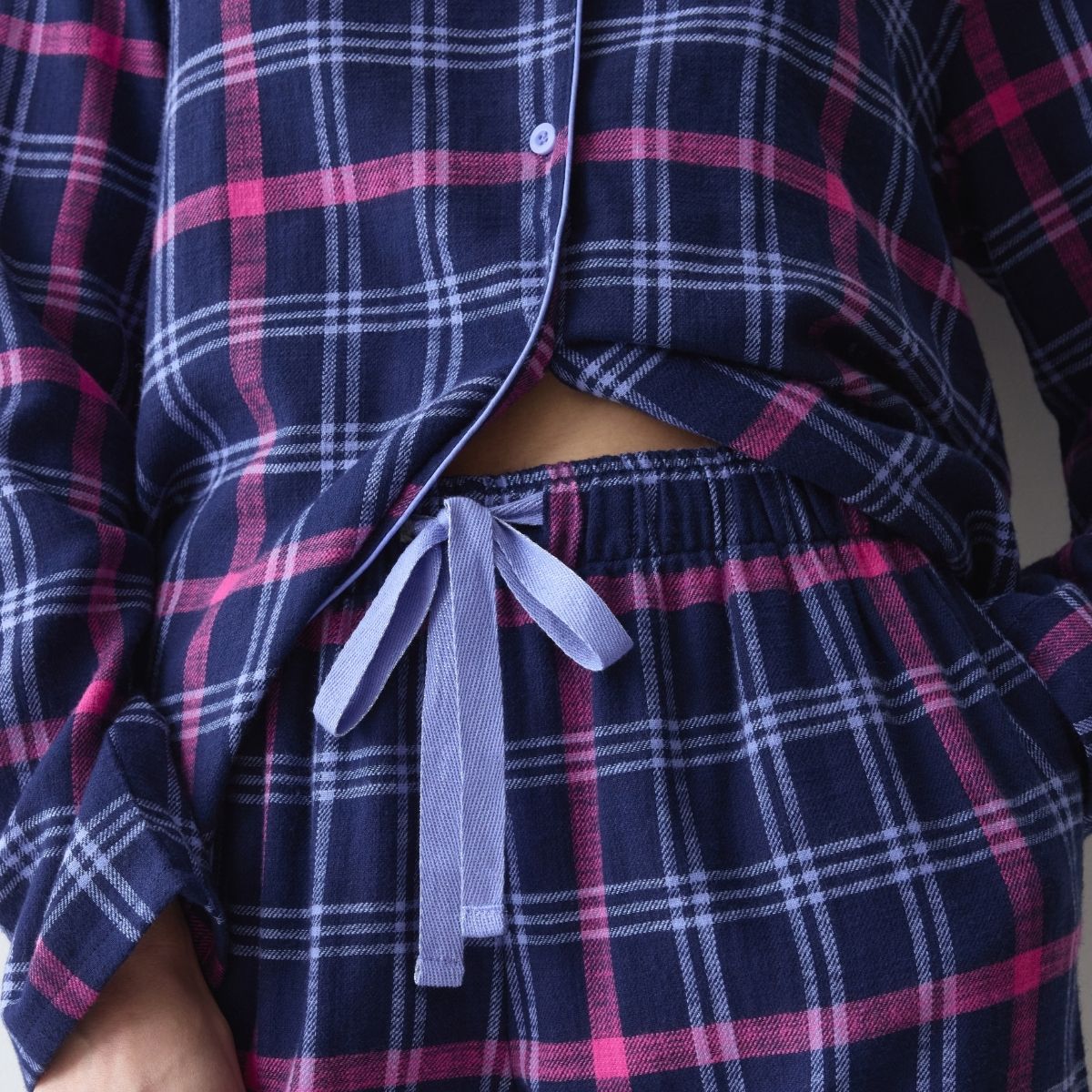 Triumph Boyfriend pyjamas, blå - 10225075 - M007 - Checks