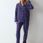 Triumph Boyfriend pyjamas, blå - 10225075 - M007 - Checks