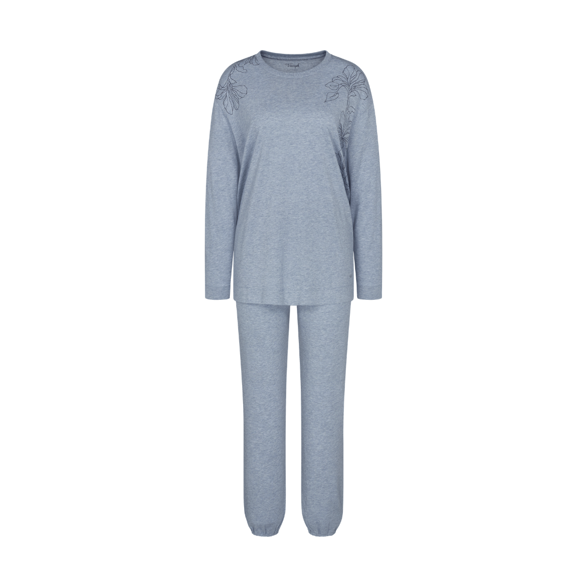 Triumph Endless Comfort pyjamas, blå - 10225080 - M007 - Blue