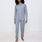 Triumph Endless Comfort pyjamas, blå - 10225080 - M007 - Blue