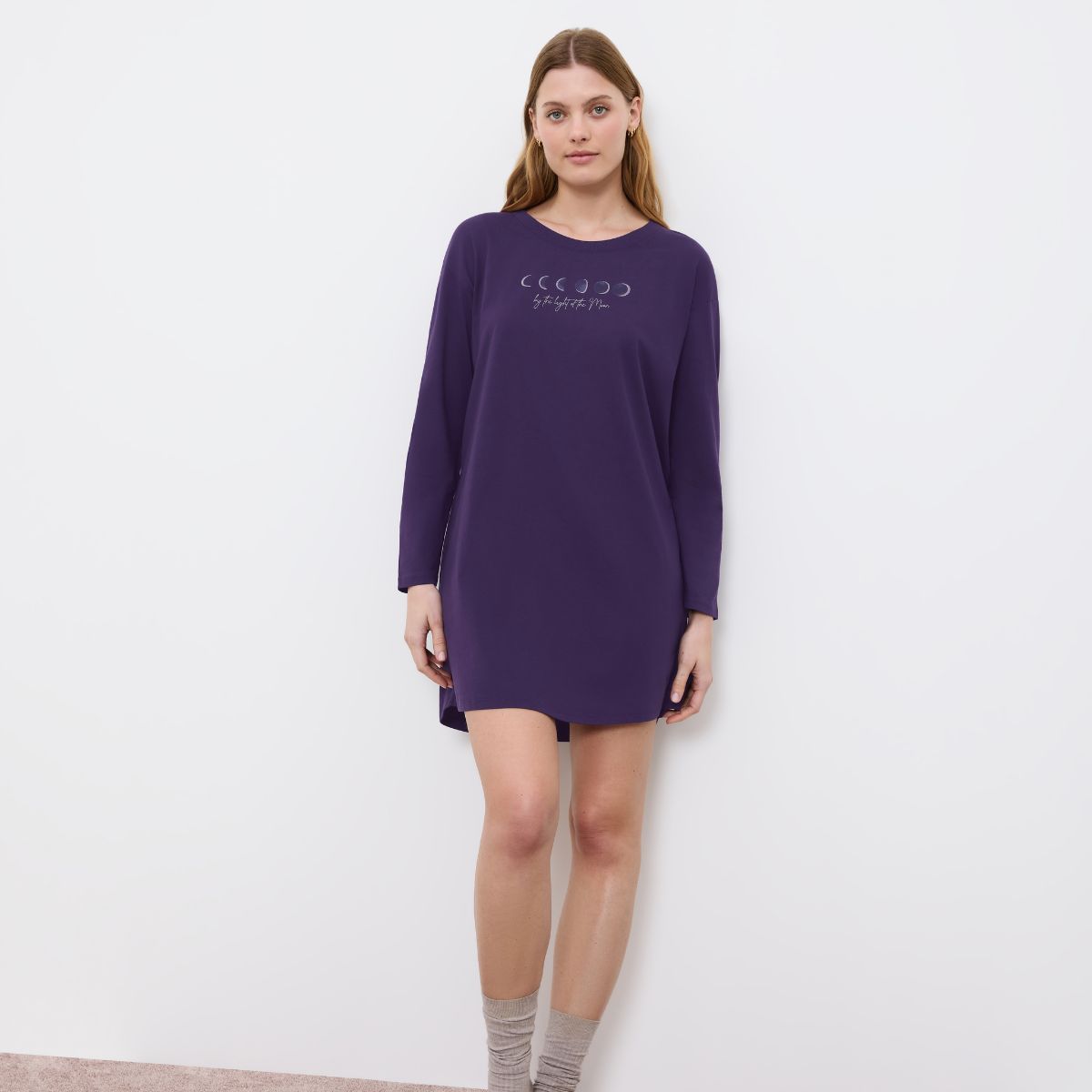 Triumph natkjole, lilla - 10225164 - 00EH - Royal Purple