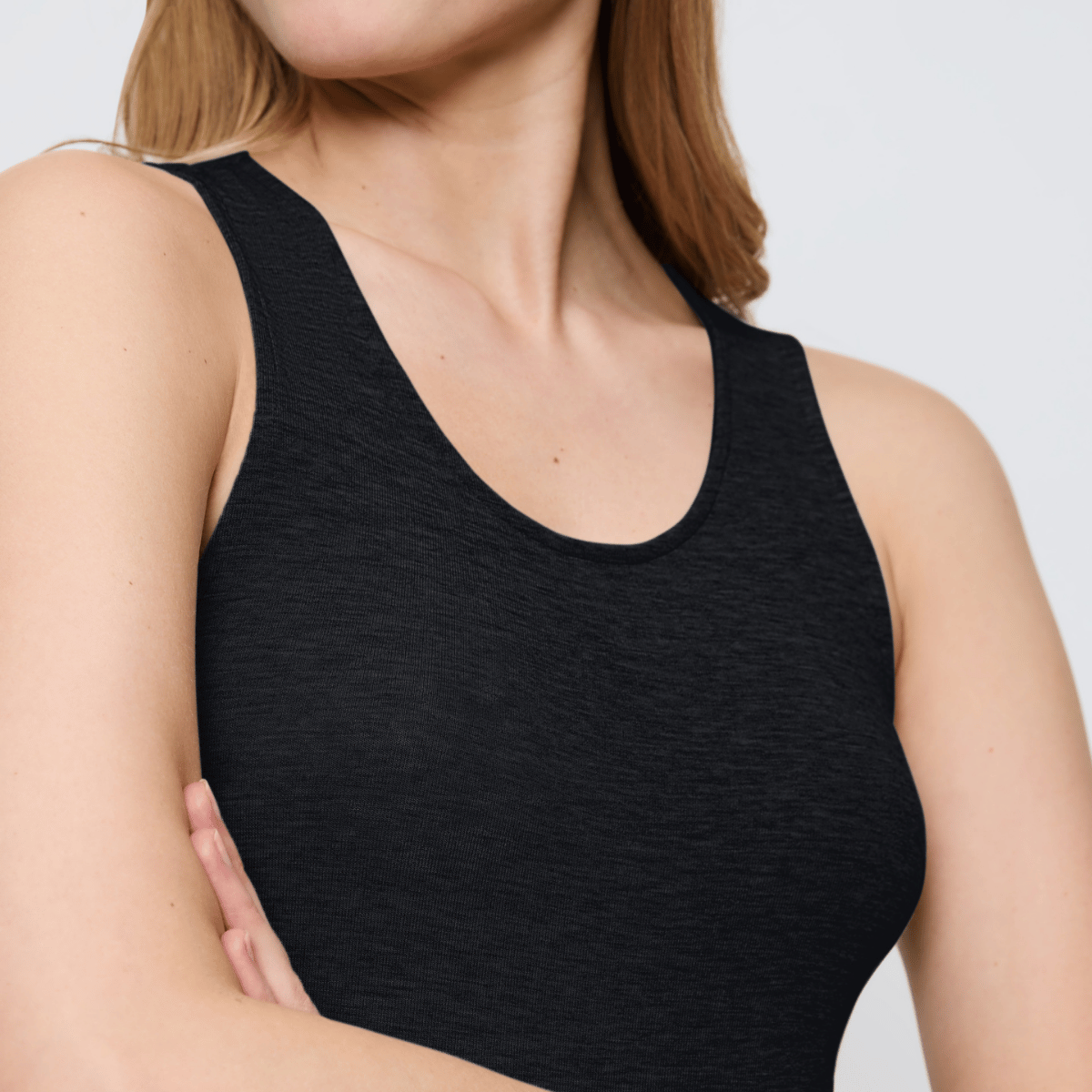 Triumph Beauty Layers uldundertrøje, sort - 10225621 - 0004 - Black