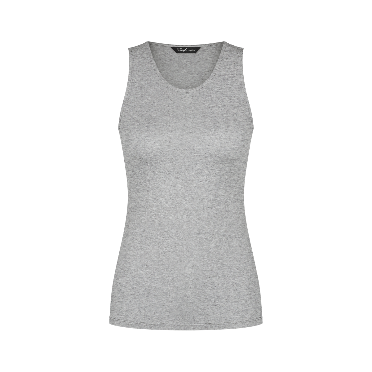 Triumph Beauty Layers uldundertrøje, grå - 10225621 - M033 - Medium Grey Melange