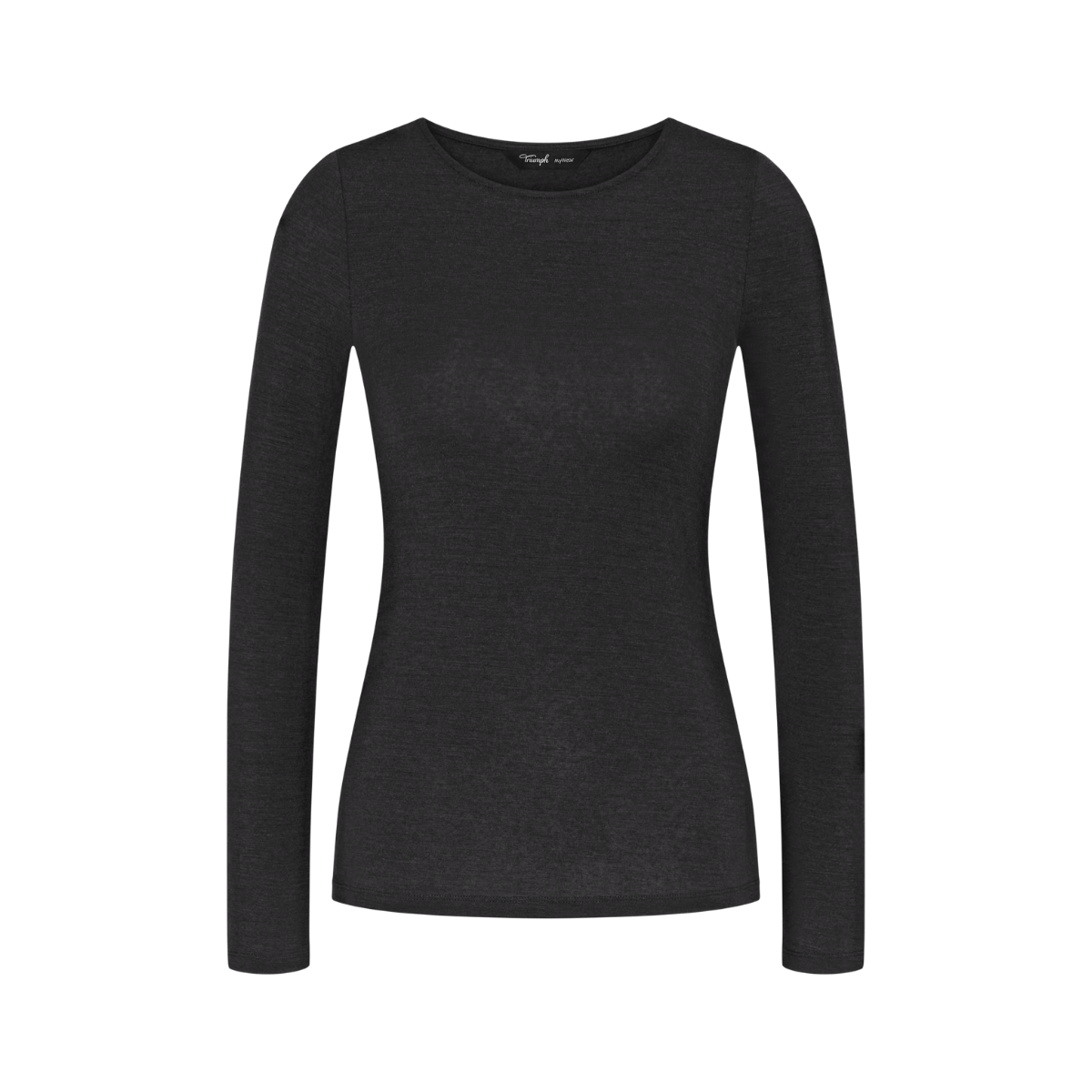 Triumph Beauty Layers uldtrøje, sort - 10225656 - 0004 - Black
