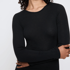 Triumph Beauty Layers uldtrøje, sort - 10225656 - 0004 - Black