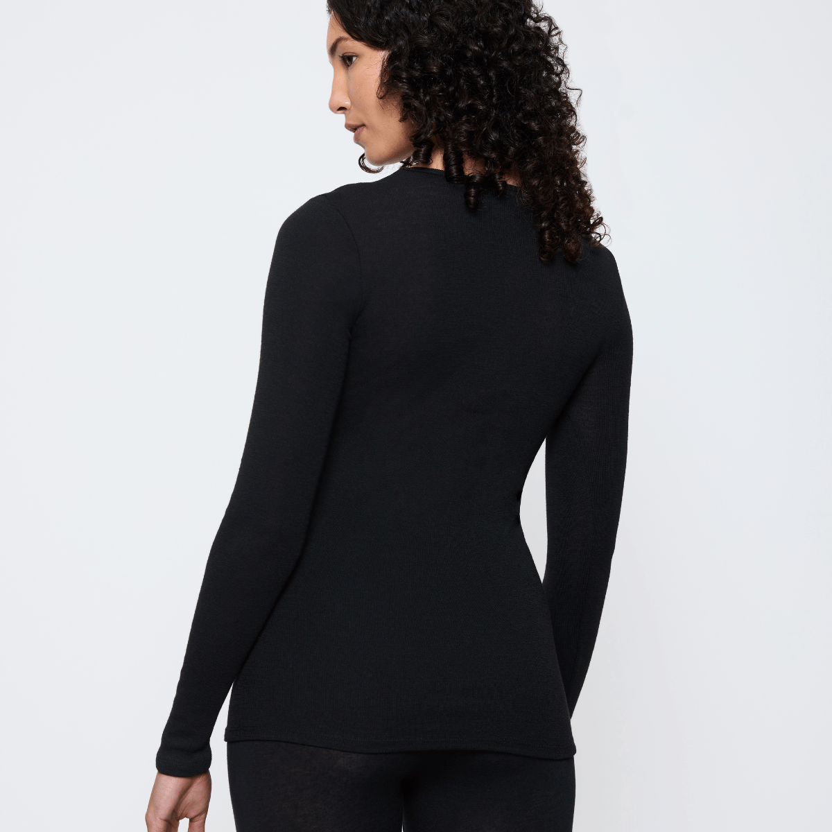 Triumph Beauty Layers uldtrøje, sort - 10225656 - 0004 - Black