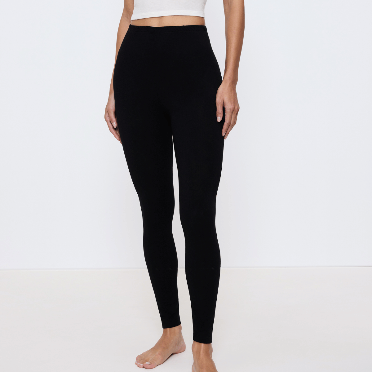 Triumph Beauty Layers uldleggings, sort - 10225658 - 0004 - Black