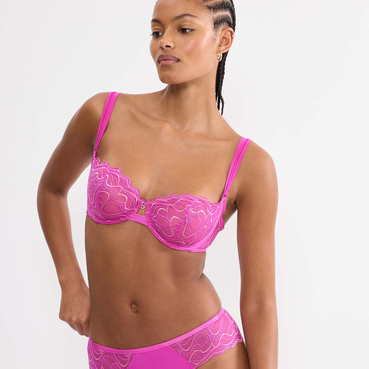 Triumph Palina Waves Of Glow WH balconette BH, pink - 10226332 - 1590 - Plum Fusion