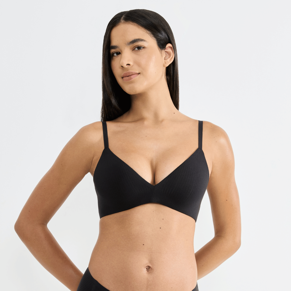 Sloggi Zero Feel Pure push-up BH, sort - 10226693 - 0004 - Black