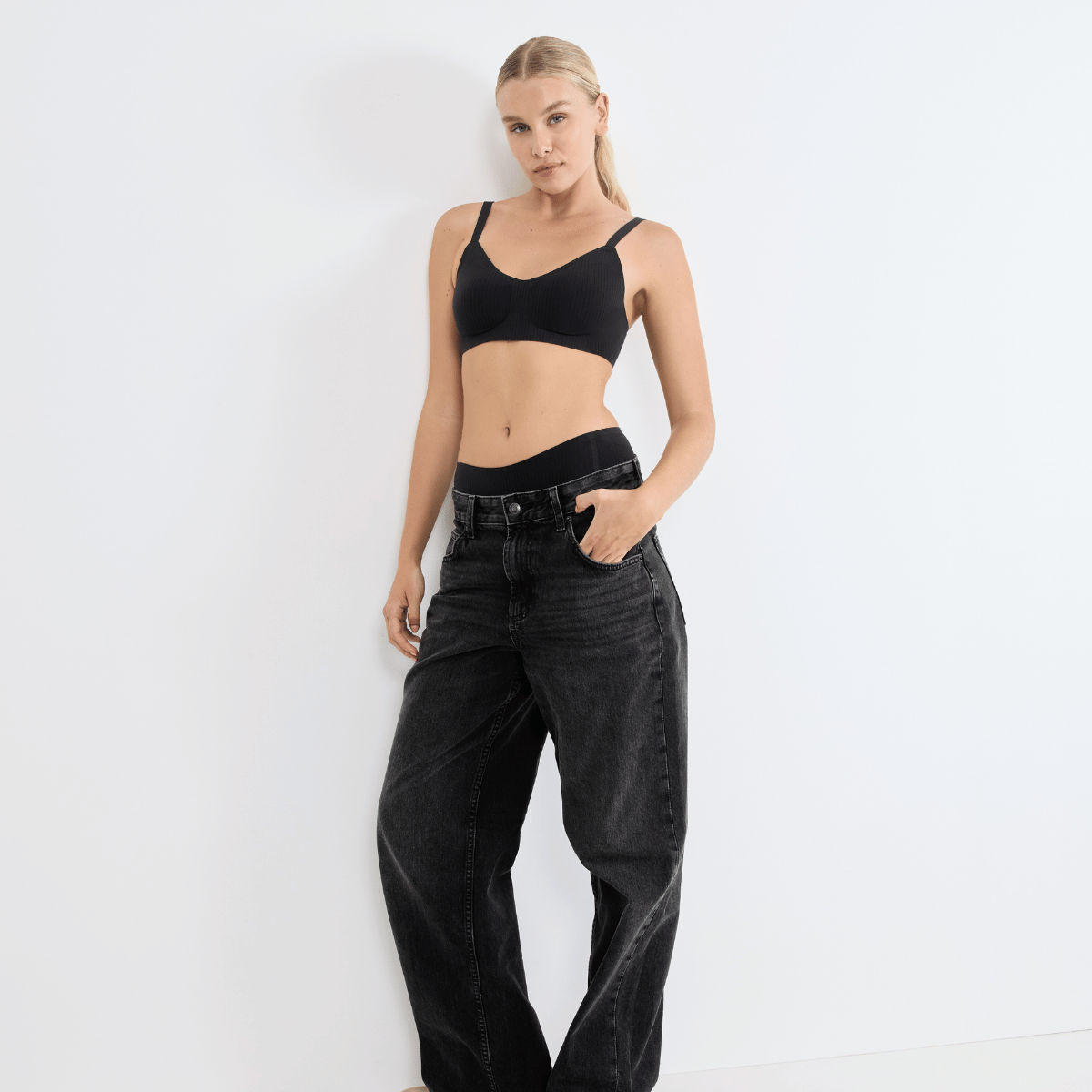 Sloggi ZERO Feel Pure BH top, sort - 10226703 - 0004 - Black