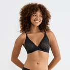 Sloggi Zero Feel Bliss push-up BH, sort - 10226744 - 0004 - Black