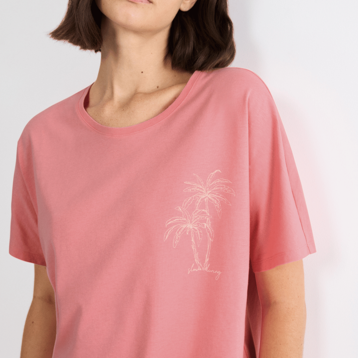 Triumph Mix & Match t-shirt, pink - 10227216 - 00BE - Cherry Rose