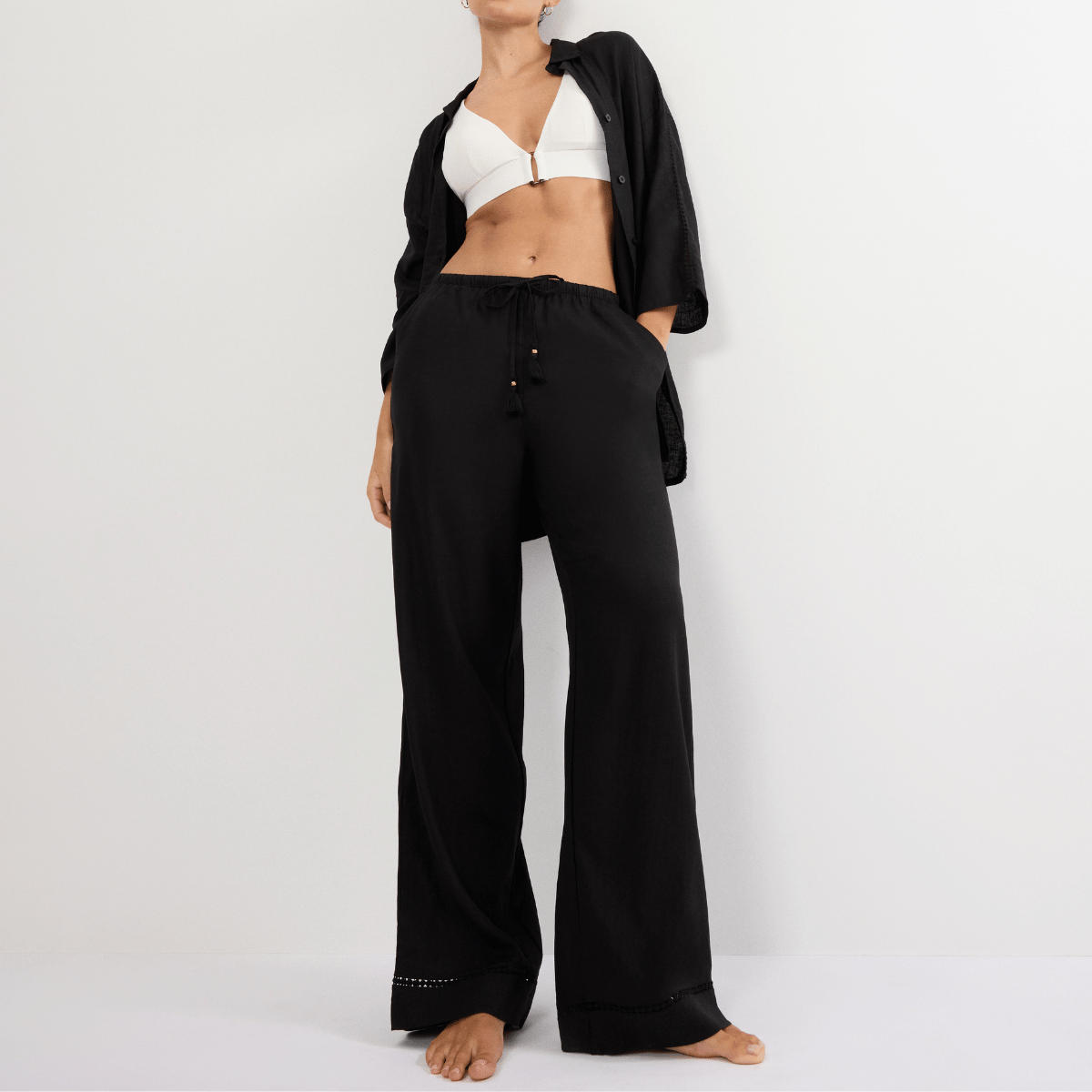 Triumph Summer Wear bukser, sort - 10227239 - 0004 - Black