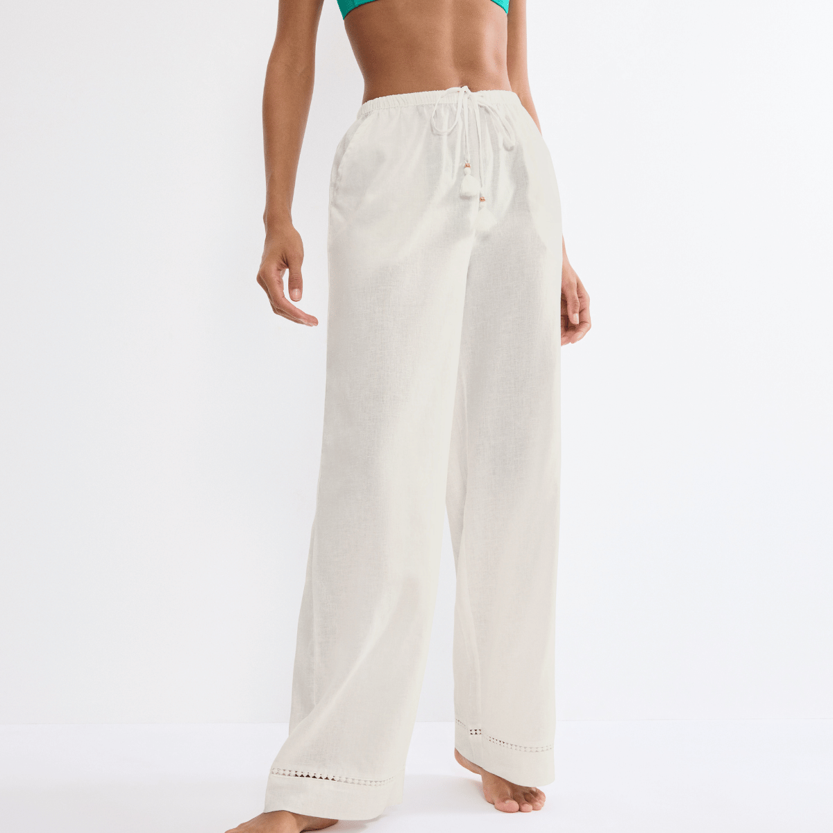Triumph Summer Wear bukser, hvid - 10227239 - 00GZ - Silk White