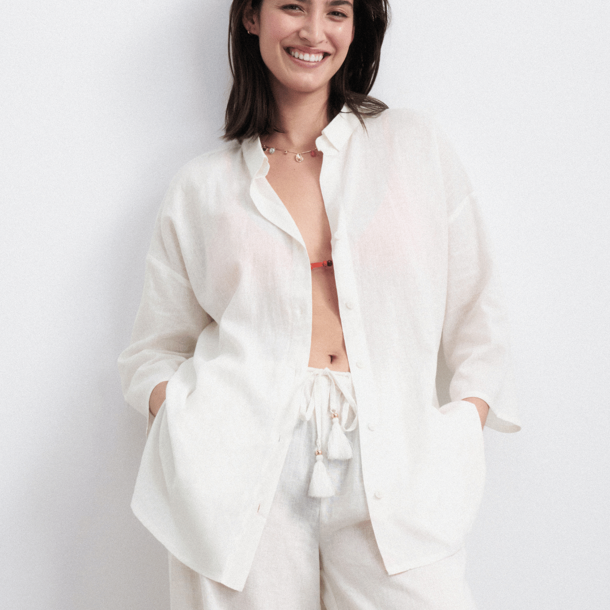 Triumph Summer Wear bukser, hvid - 10227239 - 00GZ - Silk White