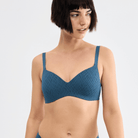 Sloggi Zero Feel Bliss The Up BH top, blå - 10228211 - 1692 - Smoky Blue