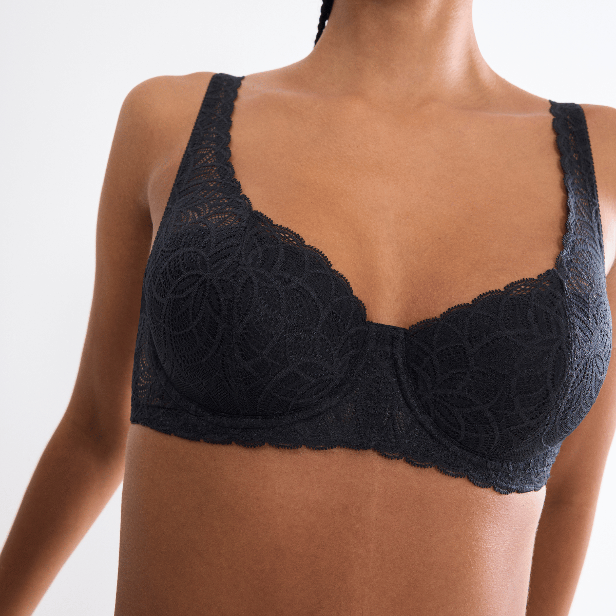 Triumph Amourette Graphic WHP BH med bøjle, sort - 10228981 - 0004 - Black