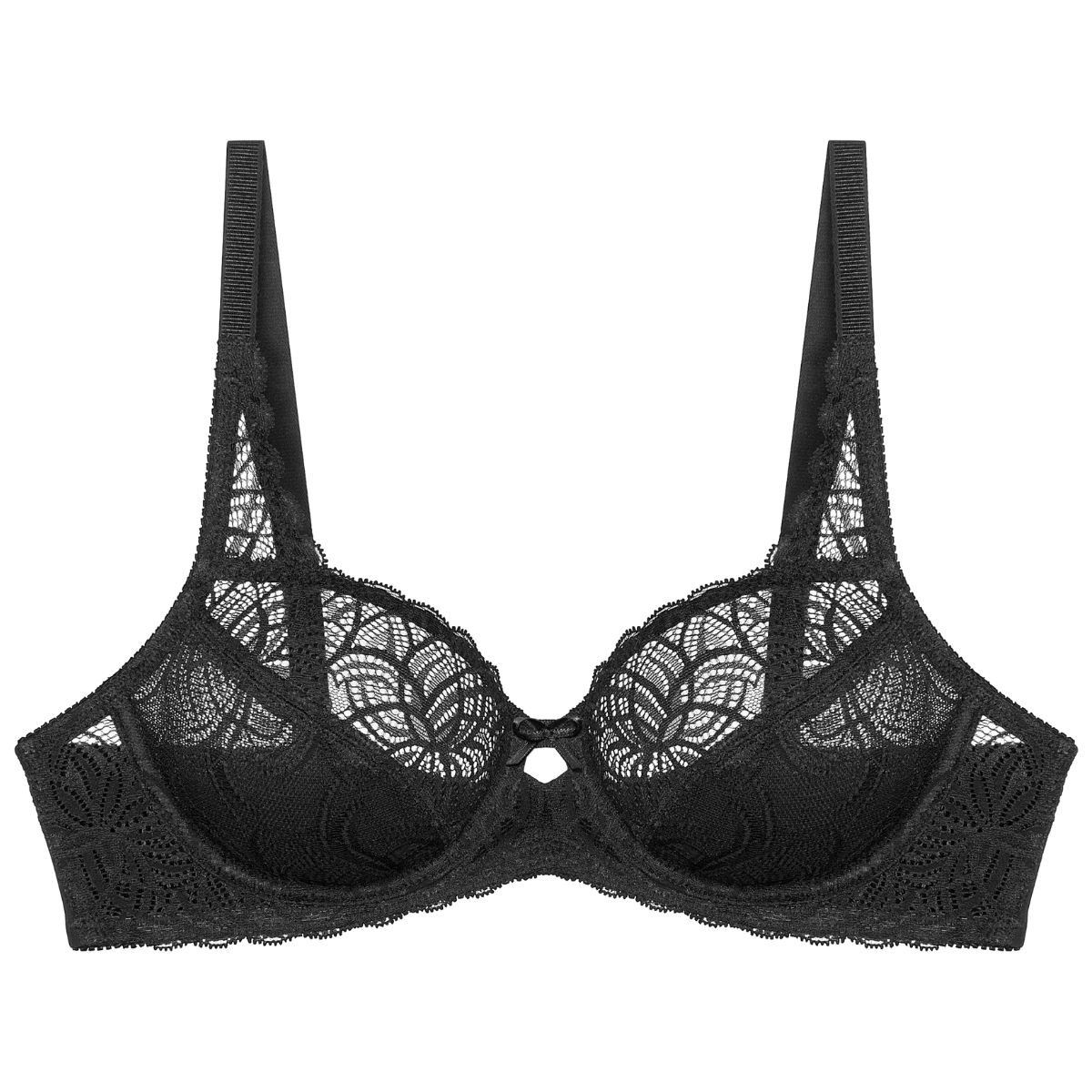 Triumph Amourette Graphic W BH med bøjle, sort - 10229007 - 0004 - Black
