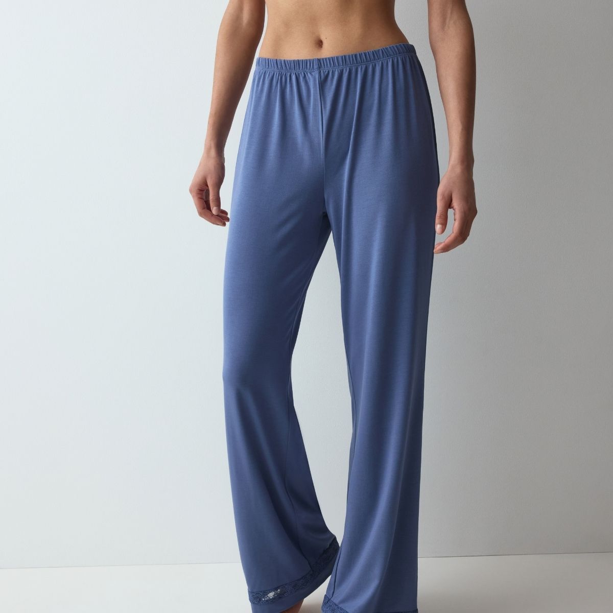 Triumph Comfort Allure natbukser, blå - 10229163 - 7873 - Indigo Veil
