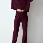 Triumph Cozy Comfort Cozy natbukser, rød - 10229185 - M006 - Red Dark Combination
