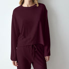 Triumph Cozy Comfort nattrøje, rød - 10229194 - M006 - Red Dark Combination