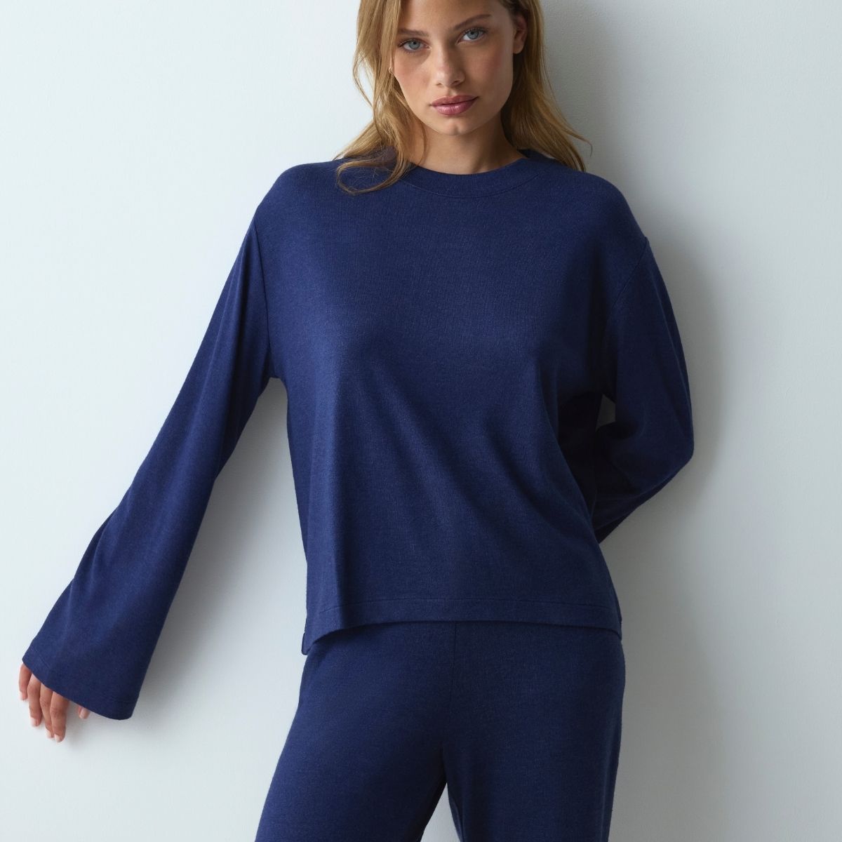 Triumph Cosy Comfort top, blå - 10229194 - M008 - Blue