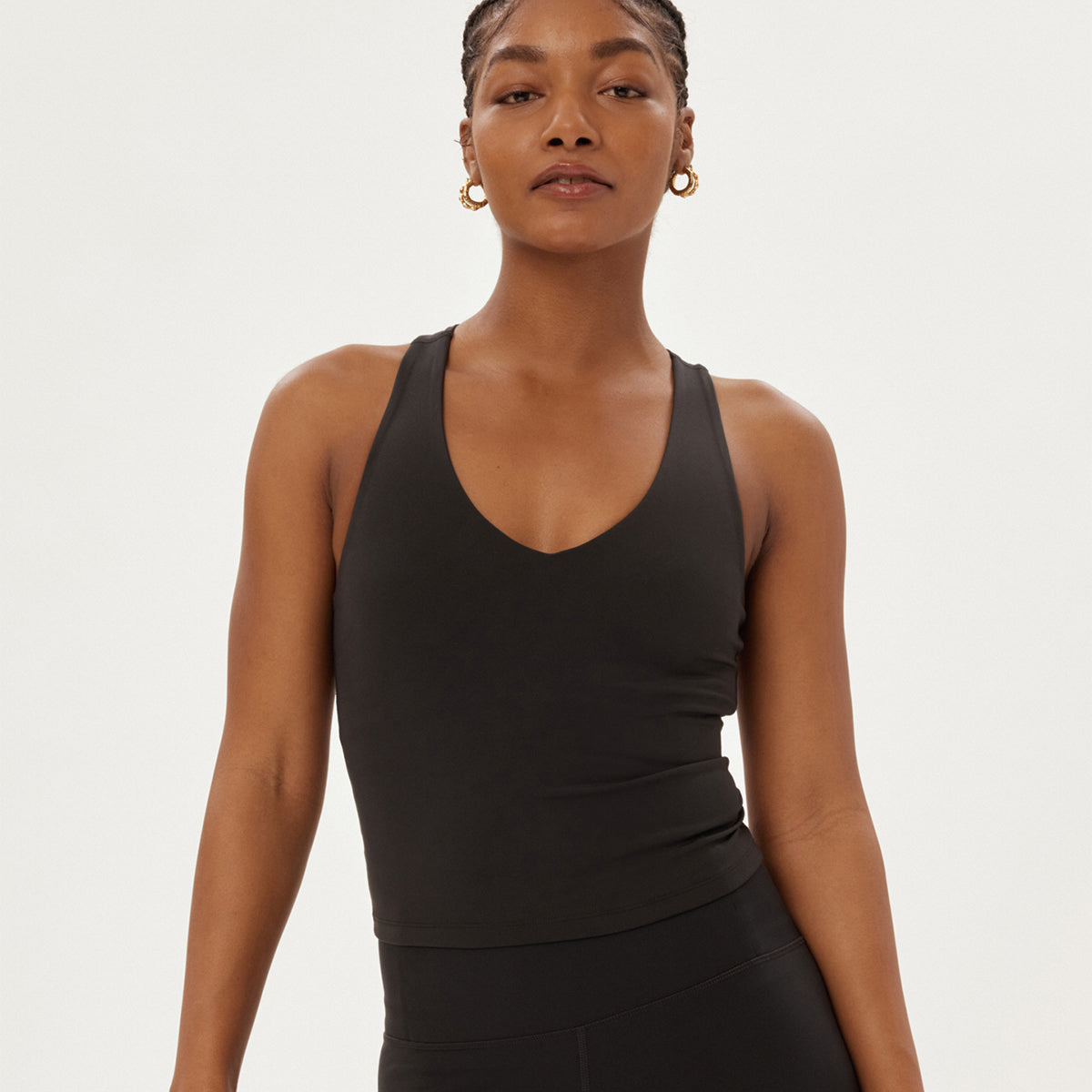 Girlfriend Collective Float Zoe tank top, sort - 1024 - BLACK - Black