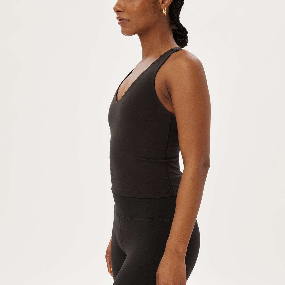 Girlfriend Collective Float Zoe tank top, sort - 1024 - BLACK - Black