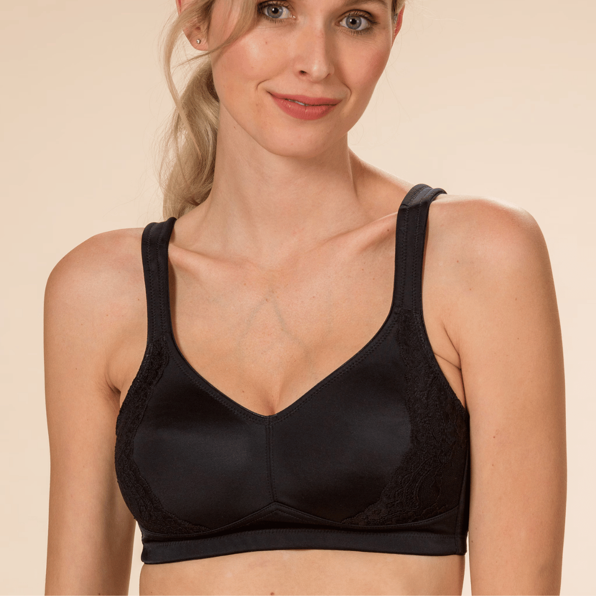 Trofé Louise BH uden bøjle, sort - 10280 - 1200 - Black