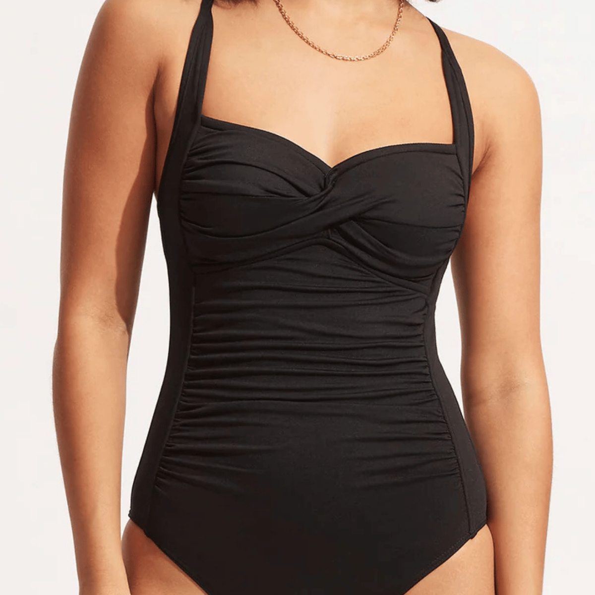 Seafolly Collective badedragt uden bøjle, sort - 10373-942 - Black - Black