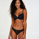 Hunkemöller Super Soft BH med bøjle, sort - 104473 - BLACK - Black