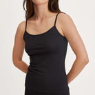 Calida Essential Cotton top, sort - 10734 - 992 - Black