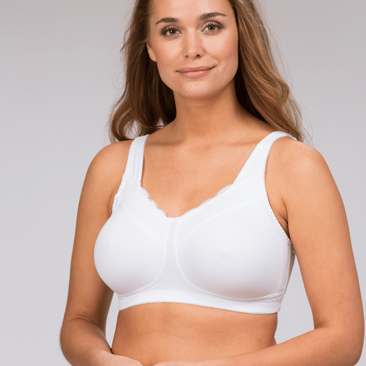 Trofé Linnea BH uden bøjle, hvid - 10813 - 1000 - White