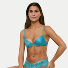 Triumph Crazy Stupid Love WHU push-up BH, turkis - 10222374 - 1605 - Ocean Blue