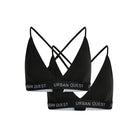 Urban Quest 2-Pack trekant BH, sort - 1140 - 9000 - Black