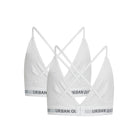 Urban Quest 2-Pack trekant BH, hvid - 1140 - 1000 - White