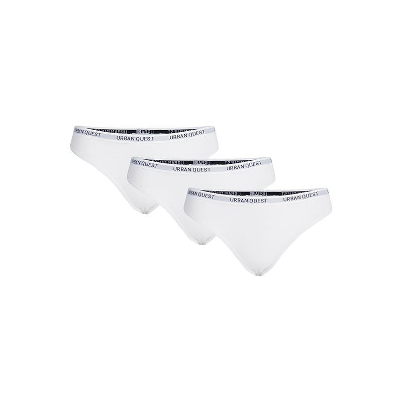 Urban Quest 3-Pack g-streng, hvid - UQ1150 - 1000 - White