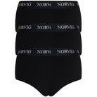 Norvig 3-Pack hipster trusse, sort - N1160 - SORT - Black