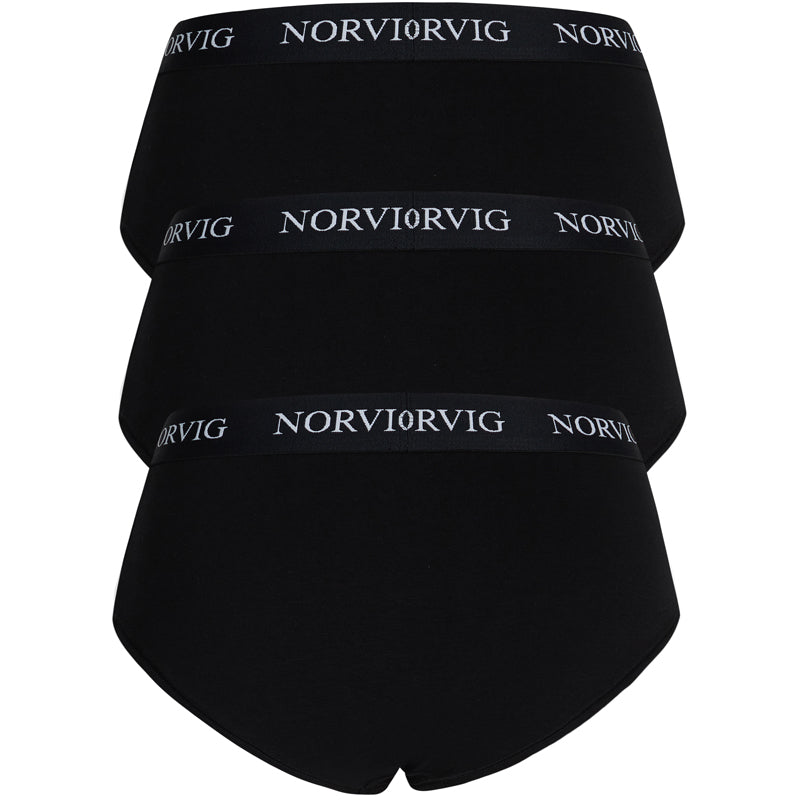 Norvig 3-Pack maxi trusse, sort - N1170 - SORT - Black