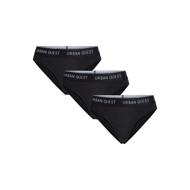 Urban Quest 3-Pack tai trusse, sort - UQ1180 - 9000 - Black